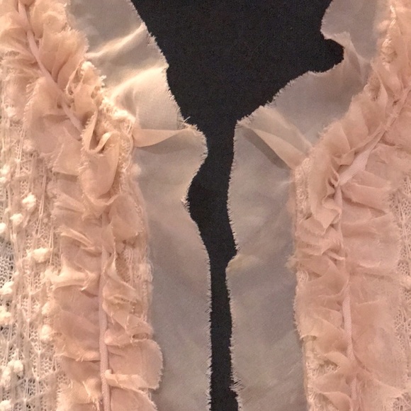 Anthropologie  Women’s A’reve Sheer Trim Jacket / Cardigan must see !! 😍 - Picture 10 of 14